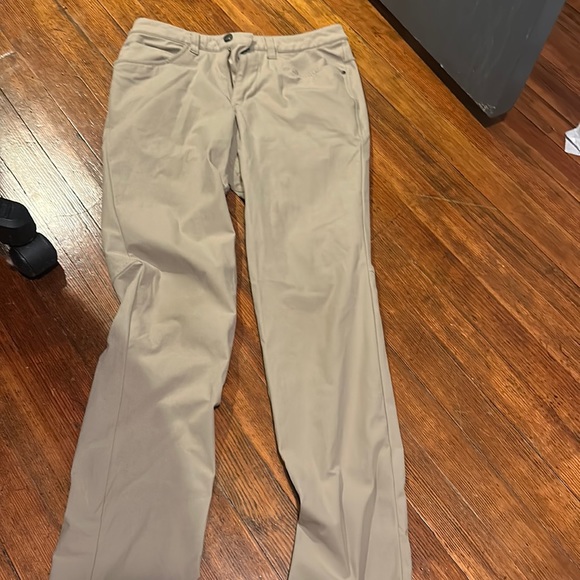 These are tan pants from lululemon. They are in great shape. Only worn few times - Picture 1 of 3